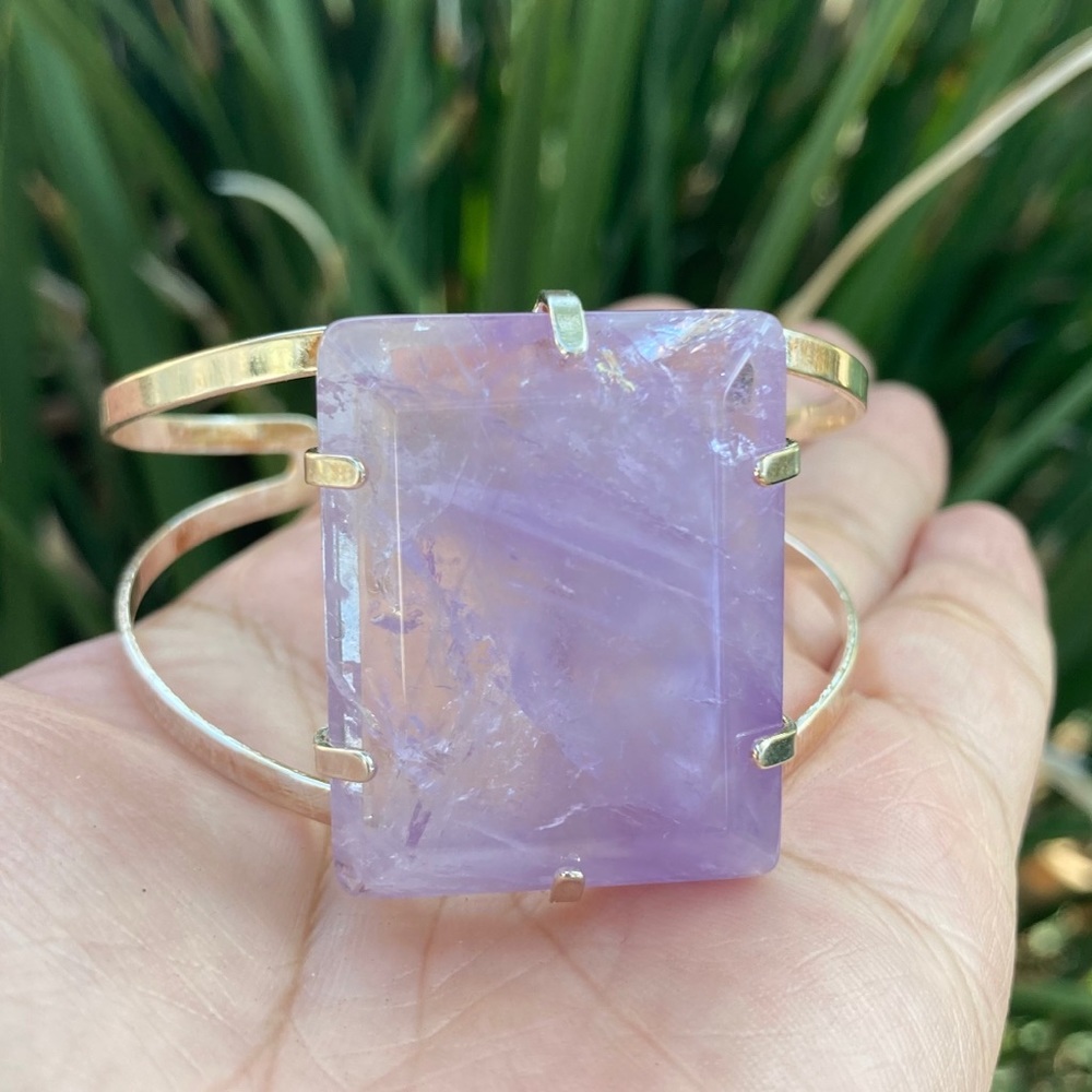 Amethyst Cuff bracelet